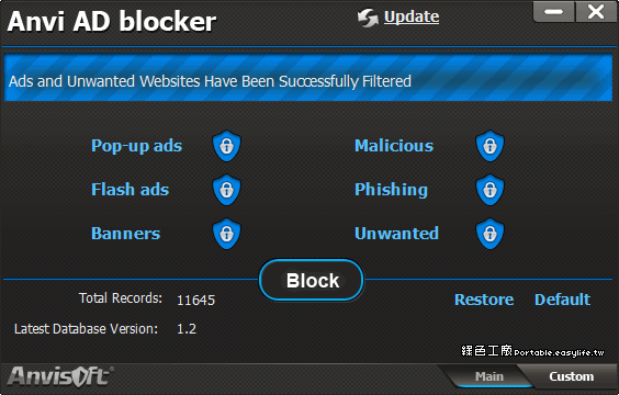 Anvi AD Blocker 1.2 - 拒絕所有惡意廣告、彈出式廣告，和廣告說掰掰